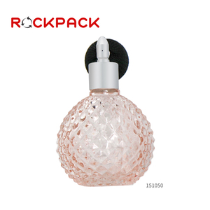 Flacons de parfum en verre vides rechargeables de style vintage avec pompon - Product Image 5