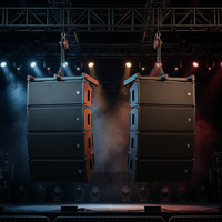 Sistema de Sonido H3L para Iglesia, Sistema de Música Ambiental con Altavoces Line Array, Altavoz Grande para Exteriores para Actuaciones en Escenario
