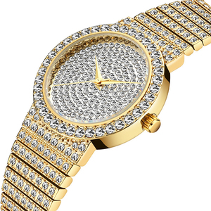 Montre Femme MISS Fox ผู้หญิงนาฬิกาแบรนด์หรูแฟชั่น<span class=keywords><strong>ก</strong></span>ันน้ำคริสตัลนาฬิ<span class=keywords><strong>ก</strong></span>าข้อมือควอตซ์นาฬิกาทอง Relogio Feminino - Product Image 1