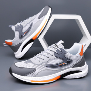 Men Summer Mesh Sneakers Breathable Lightweight Walking Shoes With Rubber Outsole <b>EVA</b> Midsole Fashion Sport Style - Product Image 4