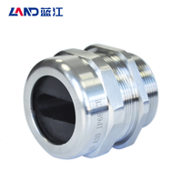 IP68 CE ROHS Flachloch-Hochspannungs-Kabelverschraubungen aus Edelstahl SS304 mit M/PG/G/NPT-Gewinde für Industrielle Anwendungen, Wasserdicht