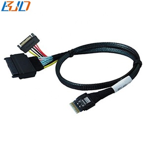 Cable Adaptador de Datos SFF-8654 <span class=keywords><strong>4i</strong></span> 38 Pines a SFF-8639 U.2 con Alimentación SATA de 15 Pines, 0.5M 1M para SSD U2 NVME - Product Image 3