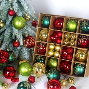 Ychon Boules <span class=keywords><strong>de</strong></span> Noël <span class=keywords><strong>Lot</strong></span> <span class=keywords><strong>de</strong></span> 44 Pièces 3-6cm, Décorations en Plastique pour Sapin, Ornements Suspendus Cadeaux et Fournitures - Product Image 3
