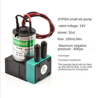 Bomba de Tinta SYPDA 3W 7W 24V, Bomba Pequeña MV-SD100E para Impresora de Solventes, Bomba de Tinta Sypda