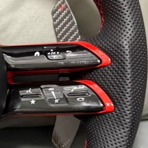 Volant de voiture en fibre de carbone personnalisé pour <span class=keywords><strong>Mercedes</strong></span> AMG W205 W213 W177 W166 C43 C63 S a C CLASS Cls GLE, accessoires de voiture - Product Image 3