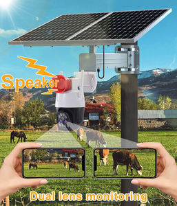 10Xzoom Dual Lens Solar Camera 4G Sim Card Farm Security Auto <span class=keywords><strong>Motion</strong></span> Track Cctv Camera 4K Video Surveillance Outdoor Ptz Camera - Product Image 3