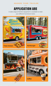 Camion-remorque alimentaire à <span class=keywords><strong>prix</strong></span> d'usine, chariot de restauration, <span class=keywords><strong>fourgon</strong></span> de vente de nourriture à vendre, vente chaude sur le marché canadien, remorque mobile de vente de nourriture de rue - Product Image 2