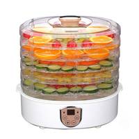 Hoge Kwaliteit 5 Lagen Pet Food Mini Fruit Droger Machine/Draagbare Plastic Snijden Visvlees Groenten Dehydrator
