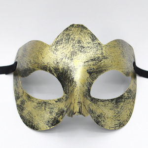Máscara de plástico retro de media cara DAMAI para el Día de los Inocentes, máscara vintage de jazz para mascarada, máscara misteriosa para fiesta, disfraz de cosplay para hombres - Product Image 4