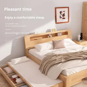 <span class=keywords><strong>Lit</strong></span> superposé pour enfants Dazhi 2026, moderne, entièrement en bois massif, avec rangement pour petits appartements - <span class=keywords><strong>Lit</strong></span> souple escamotable 1500x2000x1200mm - Product Image 4