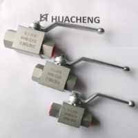 Vanne à boisseau sphérique 2 voies en acier au carbone haute pression BSP, nouvelle, 500 bars, pour coupure de flux d'huile, vannes hydrauliques KHB-G
