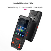 Escáner de Código QR Inalámbrico con Doble SIM IP67, Teléfono Móvil Inalámbrico, PDA Portátil con Android 12, Escáner de Código de Barras