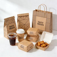 Cajas de Papel para Papas Fritas Personalizadas para Llevar, Envases para Hamburguesas y Comida Rápida, Contenedor para Pollo para Llevar