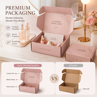 Boîte d'expédition cosmétique OEM à dégradé violet, boîte rigide en carton ondulé, boîte d'emballage personnalisée pour produits de soin de la peau, boîte cadeau