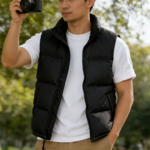 <span class=keywords><strong>Gilet</strong></span> matelassé <span class=keywords><strong>North</strong></span>, tendance, couleur unie, duvet d'hiver, OEM, <span class=keywords><strong>gilet</strong></span> matelassé d'hiver pour femmes, veste sans manches pour femmes, veste d'extérieur pour femmes - Product Image 4