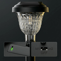 Lampes solaires de jardin en gros, éclairage moderne pour allée, jardin, chemin, cour, lampe solaire étanche blanc chaud