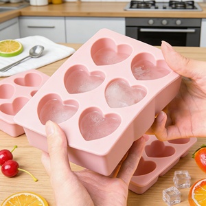 Molde de Silicona Ecológico Cuadrado de 6 Cavidades Personalizable al por Mayor, Bandeja de Cubitos de Hielo Reutilizable de Grado Alimenticio con Logotipo Personalizado - Product Image 2