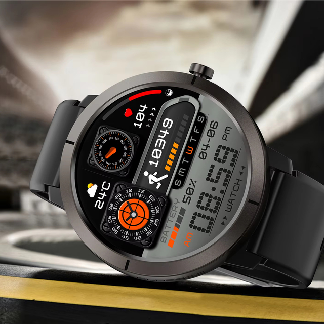 Wholesale Heart Rate Monitor Smart Watch Android Smartwatch for Men 1.32 AMOLED GPS 5ATM Blood Oxygen Sleep Monitoring
