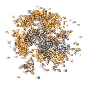 <span class=keywords><strong>Perles</strong></span> d'extrémité plaquées or 18 carats, <span class=keywords><strong>perles</strong></span> d'espacement et de retenue en acier inoxydable pour la fabrication de bijoux (bracelets, colliers) – Charme chic - Product Image 4