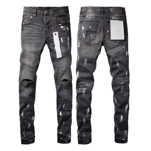 Pantalones Vaqueros Personalizados Listos para Enviar, Pantalones de Mezclilla para Hombre, Corte Recto, Ajustado, Holgado, de Algodón - Product Image 5
