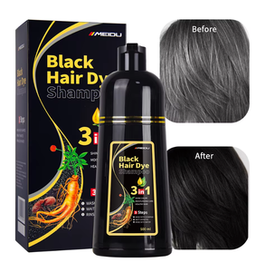 แชมพูสมุนไพรไม่มีแอมโมเนีย ย้อมผมขาวเป็นสีดำถาวร เมดู ฟาสท์ ไดย์ - Product Image 1