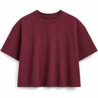 T-shirt pour homme en coton lourd vintage de style streetwear avec lettrage brodé, coupe ample rétro