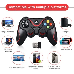 Control de Juego Inalámbrico V8 2.4G, Joystick con Doble Vibración para Android/iOS/PC/PS5/Switch/Teléfono Móvil - Product Image 2