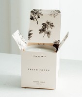 Boîte cadeau de luxe pour bougies avec inserts, emballage personnalisé en papier pour bougies en cire, flacon d'huile parfumée, type dossier, impression en relief