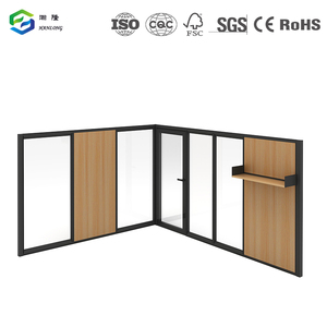 Divisorio per Ufficio Personalizzato con Telaio in Alluminio da 70mm, Parete Divisoria Insonorizzata con Doppio <span class=keywords><strong>Vetro</strong></span> - Product Image 3