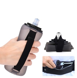 Bouteille d'eau de sport pliable en silicone avec couvercle à paille, sans BPA, lavable au lave-vaisselle, pour enfants, camping, utilisation en extérieur - Product Image 6