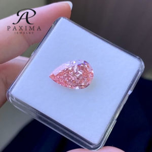 مجوهرات باكسيما، ألماس مختبري معتمد من IGI بوزن 1.13 قيراط و2.09 قيراط و3.02 قيراط، على شكل كمثرى بلون وردي مكثف لصناعة المجوهرات - Product Image 2