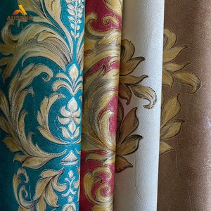 Cinese Vintage Decorazione Della Parete del Pvc Rotoli di Carta Damasco Modello 3D Tapete Carta Da Parati Deewar Carta Da Parati - Product Image 3