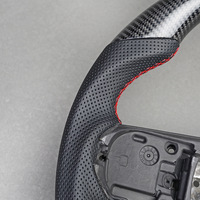 Volant de direction en fibre de carbone véritable tendance pour BMW Mini Cooper F55 F56 F57 Style sport Volant de direction de voiture Couleur personnalisée