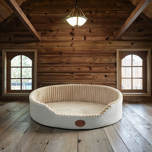 Cama de perro de diseño de lujo Fondo de algodón sólido Transpirable Tamaño personalizado Estilo de malvavisco Piel sintética Animal Perros Gatos - Product Image 1