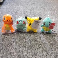 Pendentif Pokémon, petit dragon de feu Pikachu, porte-clés en peluche avec coton PP, nouveau style