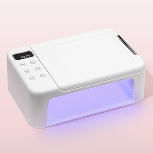 เครื่องอบเล็บเจลแบบมืออาชีพ 380W 90 หลอด LED พร้อมที่วางมือ ใช้กับยูวีและแอลอีดี สำหรับทำเล็บที่บ้าน พกพาสะดวก - Product Image 1