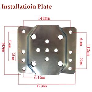 Gato de remolque galvanizado de alta resistencia con soporte de placa, accesorio de piezas de <span class=keywords><strong>repuesto</strong></span> para barco/caja/jaula/remolques, <span class=keywords><strong>rueda</strong></span> <span class=keywords><strong>Jockey</strong></span> - Product Image 4
