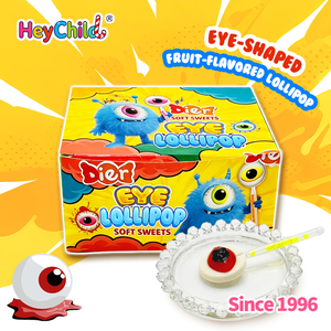 Caramelos al por Mayor, Personalizados con Etiqueta Privada, Piruletas <span class=keywords><strong>de</strong></span> Goma con Forma <span class=keywords><strong>de</strong></span> Ojo para Niños con Barra Luminosa, Divertidos y Espeluznantes, Dulces y Juguetes para Niños - Product Image 3