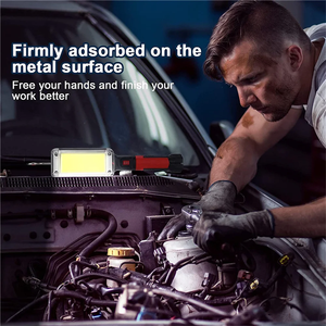 Bán Hot COB siêu sáng xách tay móc nam châm USB có thể sạc lại 18650 pin không thấm nước ABS Ngọn Đuốc Đèn pin Led làm việc ánh sáng - Product Image 2