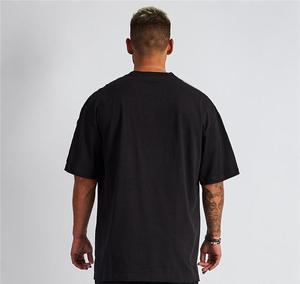 T-shirt de sport pour <span class=keywords><strong>homme</strong></span> en coton pur, coupe ample à épaules tombantes, manches courtes, vente en gros, qualité supérieure, 100 % coton, surdimensionné - Product Image 4