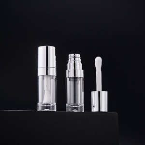 10ml Silver Lip Gloss Tubes Luxury Lipgloss Envase de vidrio Brillo de labios y delineador de labios Paquete Box Set - Product Image 2