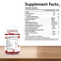 Gummies au collagène et glutathion saveur fraise – Complément alimentaire pour l'éclat et la souplesse de la peau