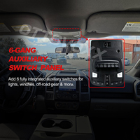 OTTOVOXX Kit de Panel de Interruptores Auxiliares de 6 Canales para Ford F150 2015-2021, Interruptores de Consola Superior para Luces y Accesorios