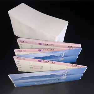 Impression papier personnalisée papier thermique billet d'avion carte d'embarquement, billet d'avion