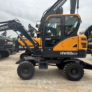 Excavadora de Ruedas Hyundai HW60ECO Usada, Miniexcavadora de 5.65 Toneladas, Maquinaria de Construcción de Segunda Mano con Pocas Horas de Uso - Product Image 1