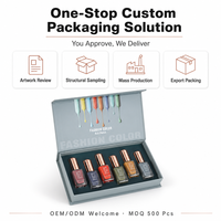 Boîte d'emballage personnalisée par le fabricant, rigide et recyclable, pour gel de soin des ongles, vernis à ongles, huile, avec revêtement UV et laminage mat
