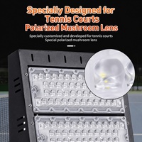 Iluminación LED Antideslumbrante de 300W para Canchas de Pickleball, Lente Polarizada Impermeable, Luz Deportiva para Canchas de Tenis Interiores