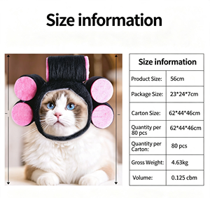 Chapeau <span class=keywords><strong>pour</strong></span> animaux de compagnie mignon et original, bandeau de cosplay <span class=keywords><strong>pour</strong></span> chats et petits chiens, idéal <span class=keywords><strong>pour</strong></span> les fêtes et les photos - Product Image 2