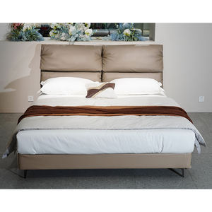 Cama Queen Size de Cuero Auténtico de Diseño Moderno para Dormitorio, Juego de Muebles de Lujo, Estructura de Cama King Size Tipo Loft - Product Image 3