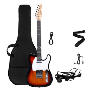 Juego de guitarra eléctrica barata serie LT al por mayor con accesorios amplificadores 38 pulgadas 21 trastes tilo palisandro Arce acabado mate - Product Image 3